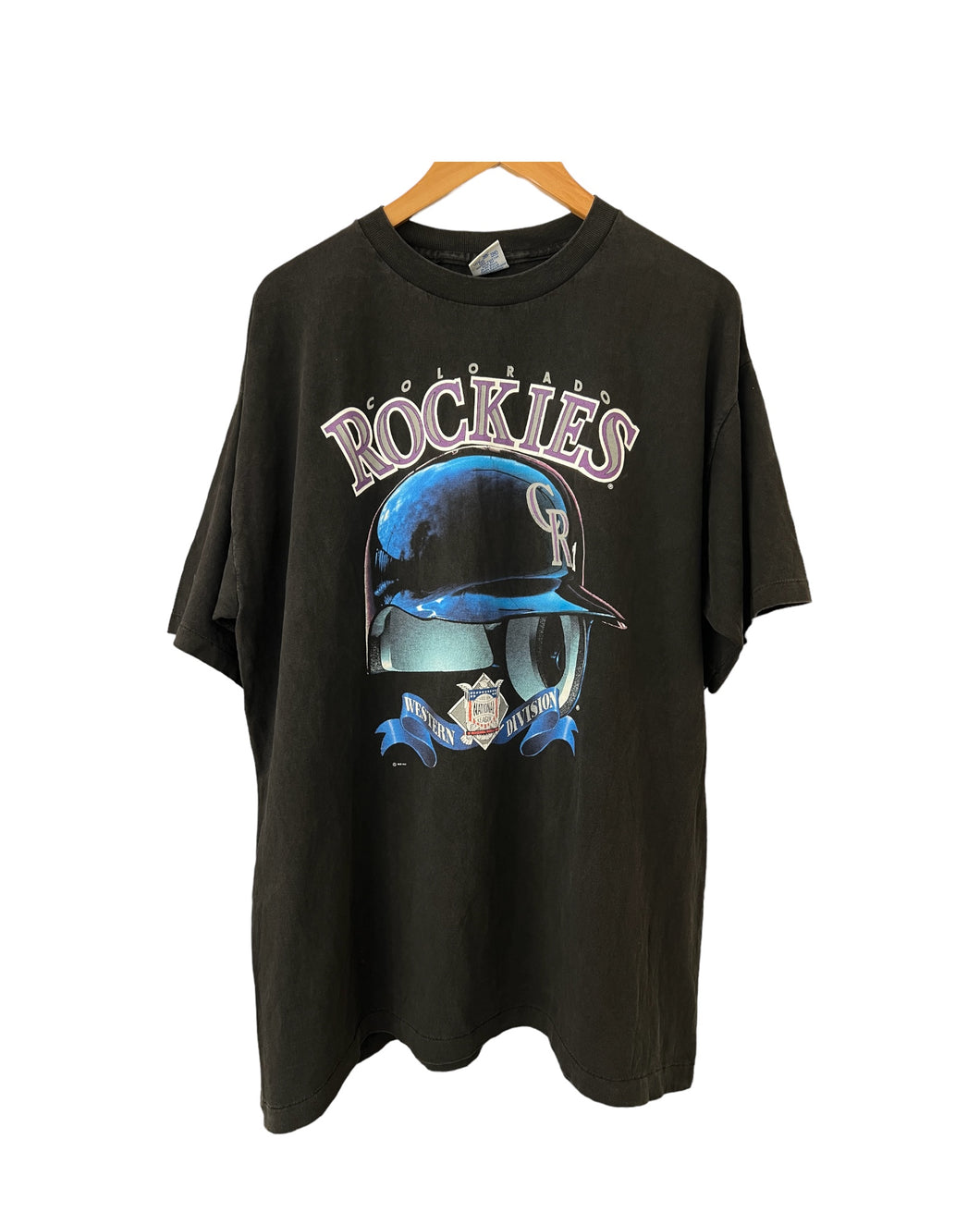 1993 COLORADO ROCKIES HELMET TEE - XL