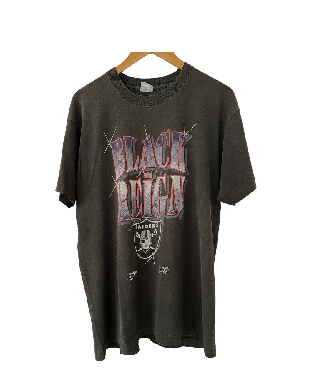 1990 RAIDERS BLACK REIGN TEE - XL