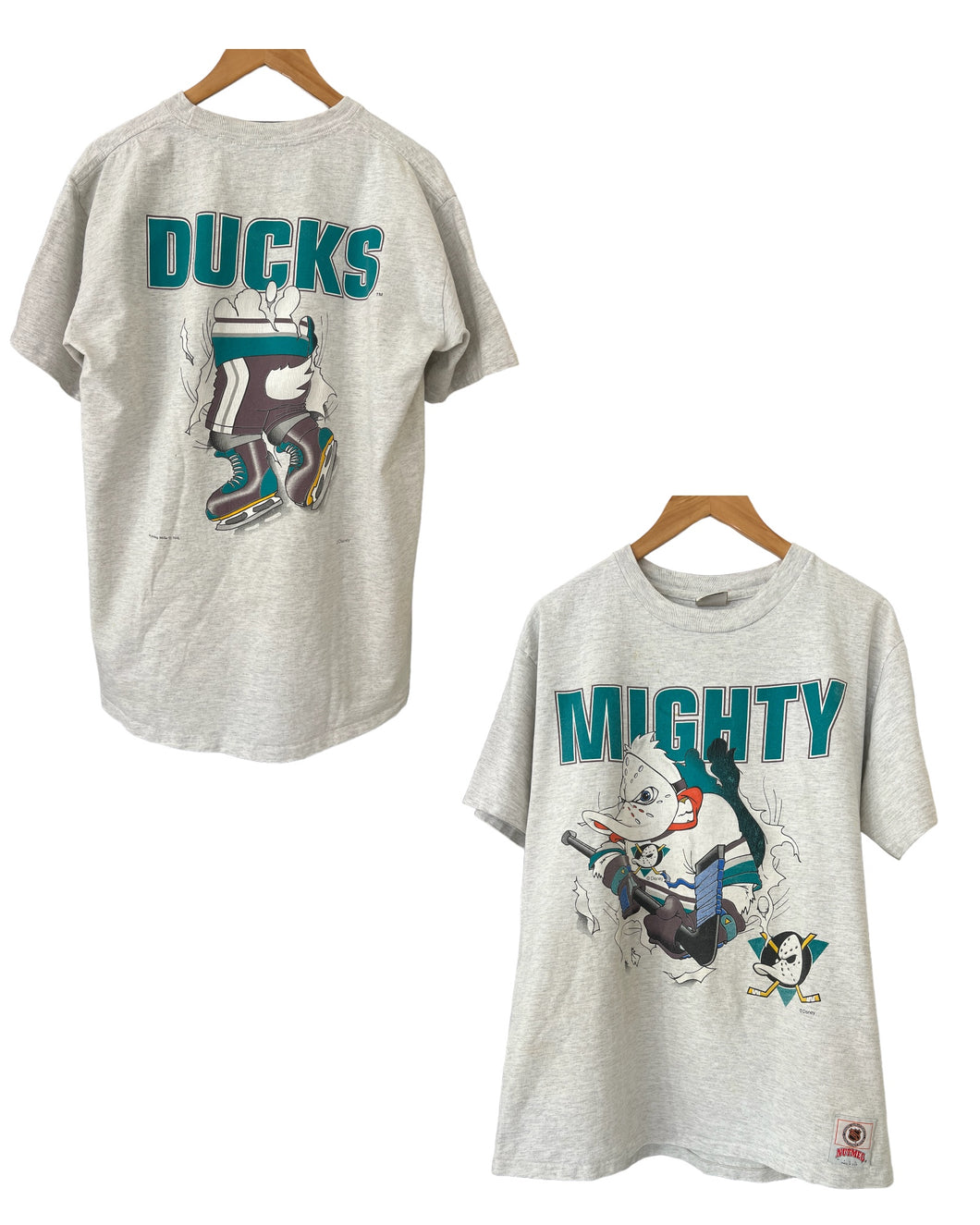 90s MIGHTY DUCKS FRONT/BACK TEE - XL