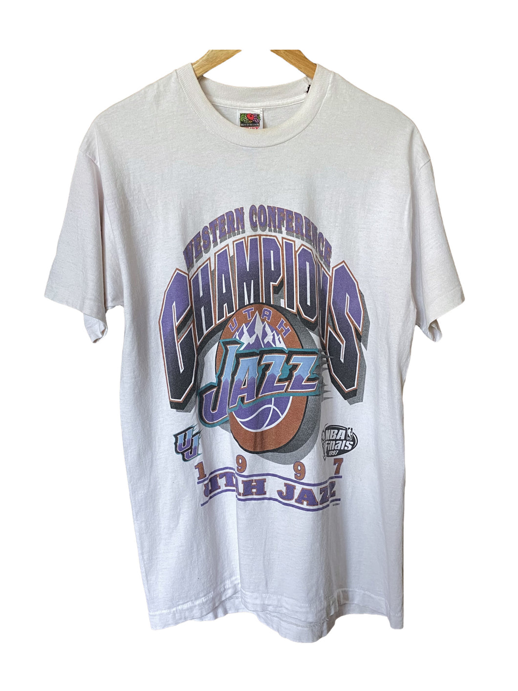 1997 Utah Jazz Western Conference Champions Tee - M/L